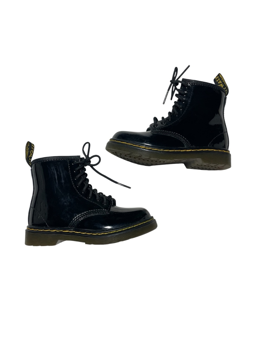 Dr. Martens 1460 Black Patent Lace-Up Boots Toddler Size 9